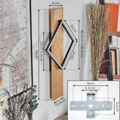 Luminaires Scandinaves-hofstein Pompu Applique murale LED Écru, Noir, 1 lumière