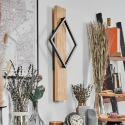 Luminaires Scandinaves-hofstein Pompu Applique murale LED Écru, Noir, 1 lumière