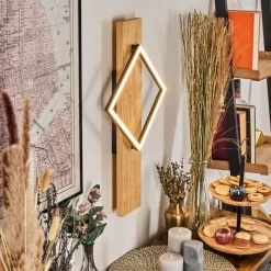 Luminaires Scandinaves-hofstein Pompu Applique murale LED Écru, Noir, 1 lumière