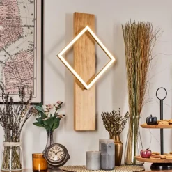 Luminaires Scandinaves-hofstein Pompu Applique murale LED Écru, Noir, 1 lumière