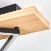 Luminaires Scandinaves-hofstein Pompu Plafonnier LED Bois clair, Noir, 2 lumières