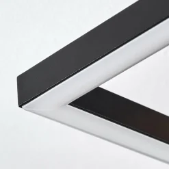 Luminaires Scandinaves-hofstein Pompu Plafonnier LED Bois clair, Noir, 2 lumières