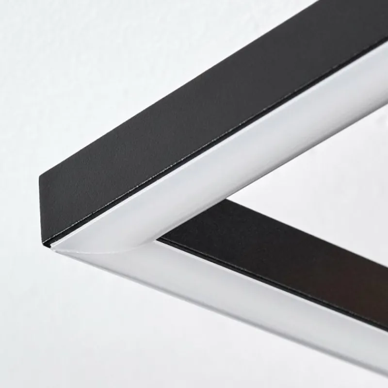 Luminaires Scandinaves-hofstein Pompu Plafonnier LED Bois clair, Noir, 2 lumières