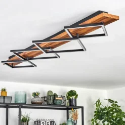 hofstein Pompu Plafonnier LED Brun foncé, Noir, 1 lumière