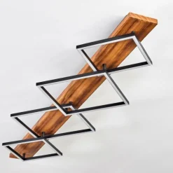 hofstein Pompu Plafonnier LED Brun foncé, Noir, 1 lumière