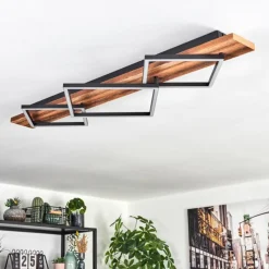 hofstein Pompu Plafonnier LED Brun foncé, Noir, 1 lumière