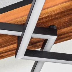 hofstein Pompu Plafonnier LED Brun foncé, Noir, 1 lumière