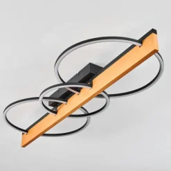 hofstein Pompu Plafonnier LED Écru, Noir, 1 lumière