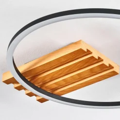 hofstein Pompu Plafonnier LED Écru, Noir, 1 lumière