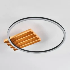 hofstein Pompu Plafonnier LED Écru, Noir, 1 lumière