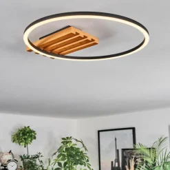 hofstein Pompu Plafonnier LED Écru, Noir, 1 lumière