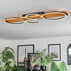 hofstein Pompu Plafonnier LED Écru, Noir, 1 lumière