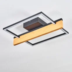 hofstein Pompu Plafonnier LED Écru, Noir, 1 lumière