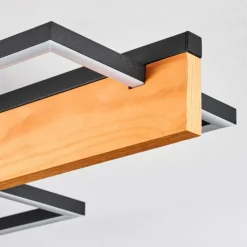 hofstein Pompu Plafonnier LED Écru, Noir, 1 lumière