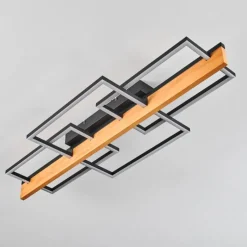 hofstein Pompu Plafonnier LED Écru, Noir, 1 lumière