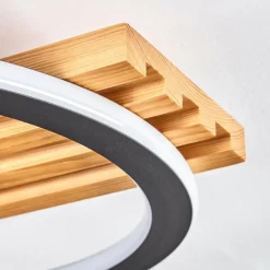 hofstein Pompu Plafonnier LED Écru, Noir, 1 lumière