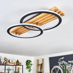 hofstein Pompu Plafonnier LED Écru, Noir, 1 lumière