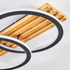 hofstein Pompu Plafonnier LED Écru, Noir, 1 lumière