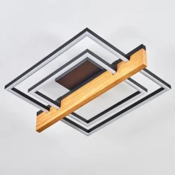 hofstein Pompu Plafonnier LED Écru, Noir, 1 lumière