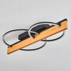 hofstein Pompu Plafonnier LED Écru, Noir, 1 lumière