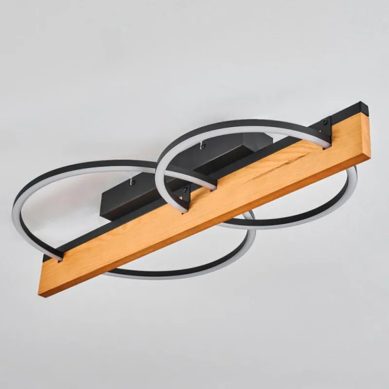 hofstein Pompu Plafonnier LED Écru, Noir, 1 lumière