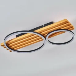 hofstein Pompu Plafonnier LED Écru, Noir, 1 lumière