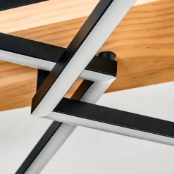 hofstein Pompu Plafonnier LED Écru, Noir, 1 lumière