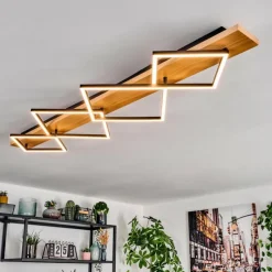 hofstein Pompu Plafonnier LED Écru, Noir, 1 lumière