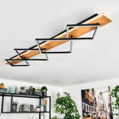 hofstein Pompu Plafonnier LED Écru, Noir, 1 lumière