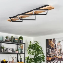 hofstein Pompu Plafonnier LED Écru, Noir, 1 lumière