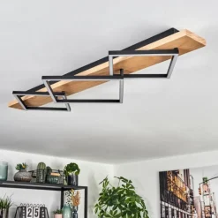 hofstein Pompu Plafonnier LED Écru, Noir, 1 lumière