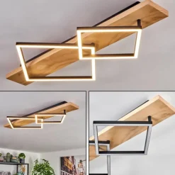 hofstein Pompu Plafonnier LED Écru, Noir, 1 lumière