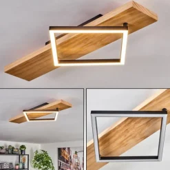 hofstein Pompu Plafonnier LED Écru, Noir, 1 lumière