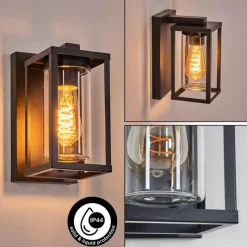 hofstein Portalis Lampe murale d´extérieur Noir, 1 lumière