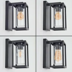 hofstein Portalis Lampe murale d´extérieur Noir, 1 lumière