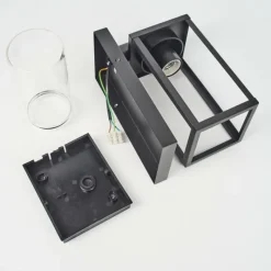 hofstein Portalis Lampe murale d´extérieur Noir, 1 lumière