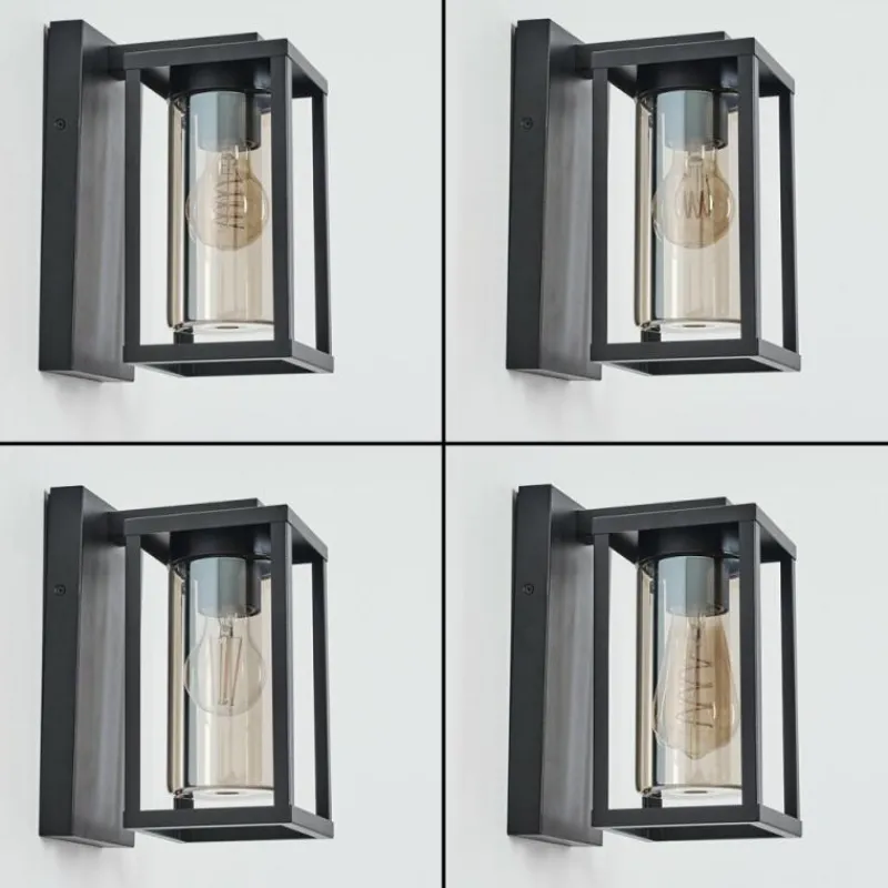 hofstein Portalis Lampe murale d´extérieur Noir, 1 lumière