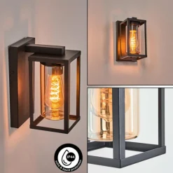 hofstein Portalis Lampe murale d´extérieur Noir, 1 lumière