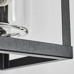 hofstein Portalis Lampe murale d´extérieur Noir, 1 lumière, Détecteur de mouvement