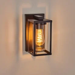 hofstein Portalis Lampe murale d´extérieur Noir, 1 lumière, Détecteur de mouvement