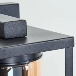 hofstein Portalis Lampe murale d´extérieur Noir, 1 lumière, Détecteur de mouvement