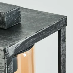 hofstein Portalis Lampe murale d´extérieur Noir, Argenté, 1 lumière, Détecteur de mouvement