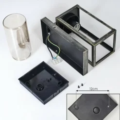 Lampes Dorées-hofstein Portalis Lampe murale d´extérieur Or, Noir, 1 lumière