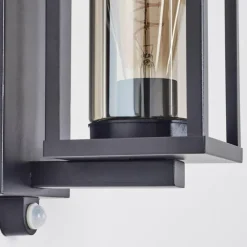 hofstein Portalis Lampe murale d´extérieur Noir, 1 lumière, Détecteur de mouvement