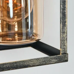 Lampes Dorées-hofstein Portalis Lampe murale d´extérieur Or, Noir, 1 lumière