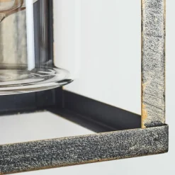 Lampes Dorées-hofstein Portalis Lampe murale d´extérieur Or, Noir, 1 lumière, Détecteur de mouvement