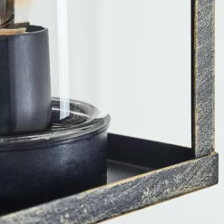 Lampes Dorées-hofstein Portalis Lampe murale d´extérieur Or, Noir, 1 lumière