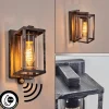hofstein Portalis Lampe murale d´extérieur Noir, Argenté, 1 lumière, Détecteur de mouvement