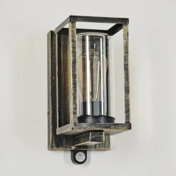 Lampes Dorées-hofstein Portalis Lampe murale d´extérieur Or, Noir, 1 lumière