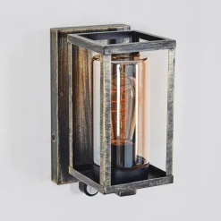 Lampes Dorées-hofstein Portalis Lampe murale d´extérieur Or, Noir, 1 lumière